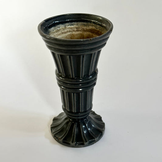 Grey Cast Iron Vase